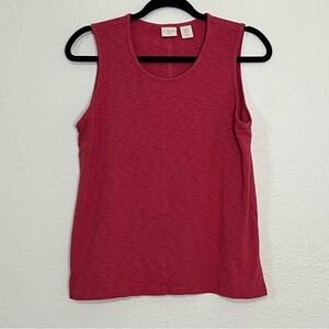 Saint Tropez West Red Coral Resort Wear Casual Soft Tank Top Women’s Size Medium